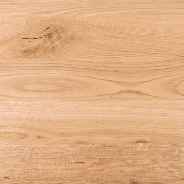 Изображение товара Обеденный стол ОКА Раунд 100-140x75 (дуб натуральный/белый)