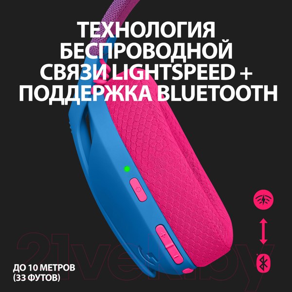 Изображение товара Беспроводные наушники Logitech G435 (синий)