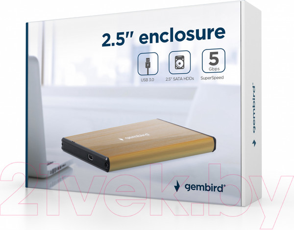 Изображение товара Бокс для жесткого диска Gembird EE2-U3S-3-GL