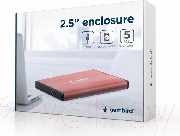 Изображение товара Бокс для жесткого диска Gembird EE2-U3S-3-P