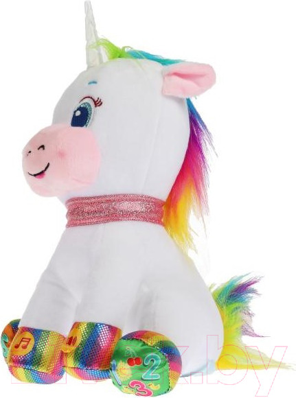 Изображение товара Мягкая игрушка Мульти-пульти Единорог Учим буквы, цифры / M80126-25
