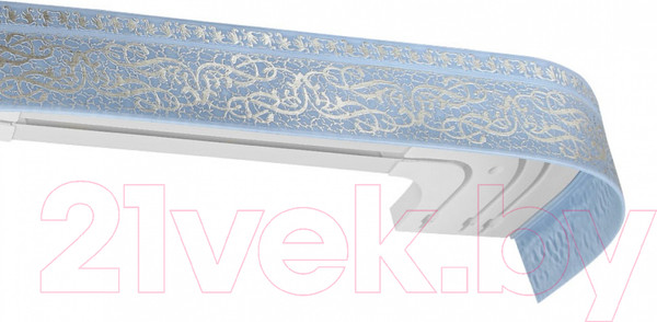 Изображение товара Карниз для штор LEGRAND Прима с поворотами 3м / 58 075 682 (серо-голубой)