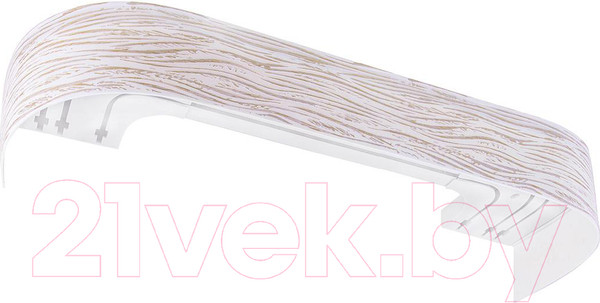 Изображение товара Карниз для штор LEGRAND Эдельвейс с поворотами 2.4м 3-х рядный / 58 090 007 (бежевый)