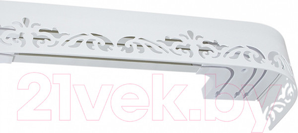 Изображение товара Карниз для штор LEGRAND Лиана с поворотами 2м / 58 066 124 (белый глянец)