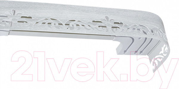 Изображение товара Карниз для штор LEGRAND Лиана с поворотами 3м / 58 066 026 (дуб перламутр)