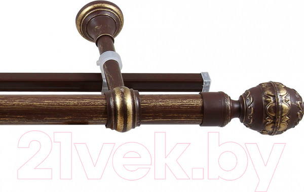 Изображение товара Карниз для штор LEGRAND Валанс С U-шиной 3м / 58 065 135 (орех/патина)