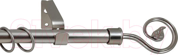 Изображение товара Карниз для штор LEGRAND Лукка раздвижной 1.6-3м 1-но рядный / 58 067 746 (серебро-матовое)