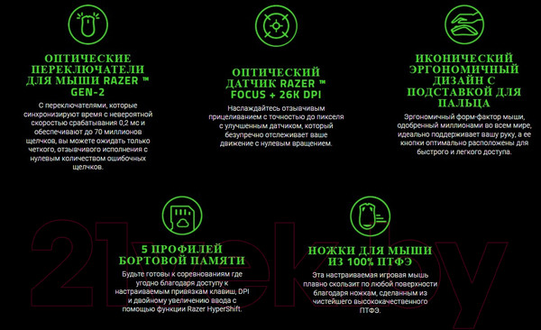 Изображение товара Мышь Razer Basilisk V3 / RZ01-04000100-R3M1