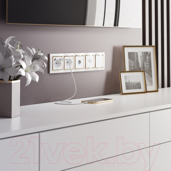 Изображение товара Декоративная заглушка для розетки Werkel W1159201 / a051134 (белый)