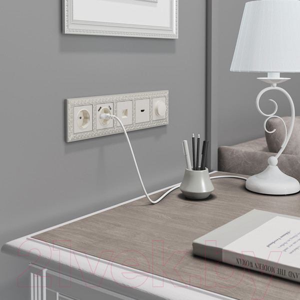 Изображение товара Лицевая панель Werkel W1179513 / a051189 (перламутровый рифленый)