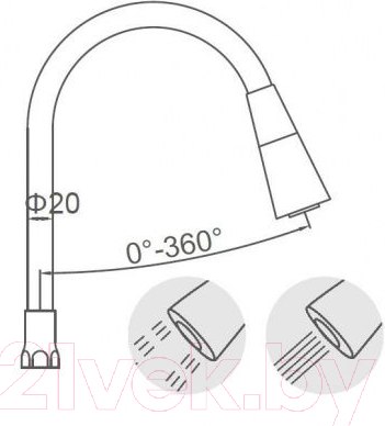 Изображение товара Излив Ledeme L7507-2 (черный)