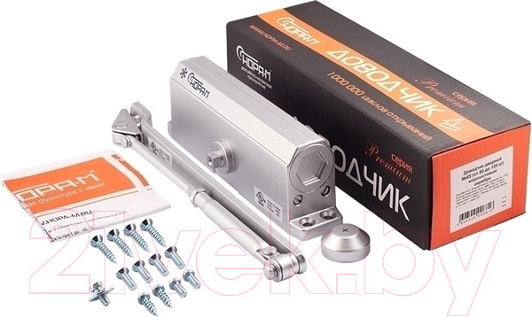 Изображение товара Доводчик с рычагом Нора-М №4S (серебристый)