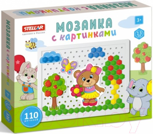 Изображение товара Развивающая игрушка Stellar Мозаика с картинками / 01082