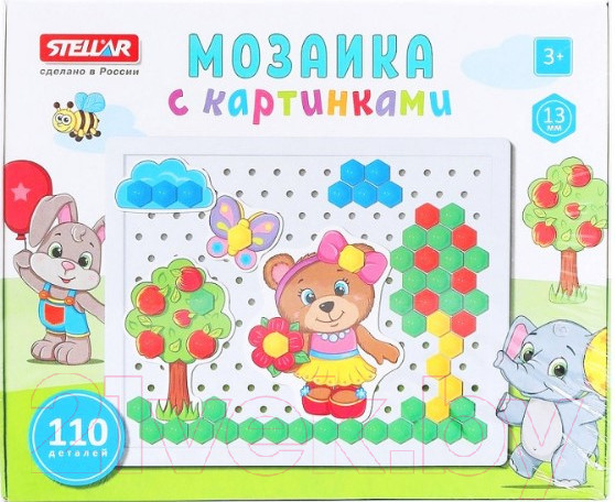 Изображение товара Развивающая игрушка Stellar Мозаика с картинками / 01082
