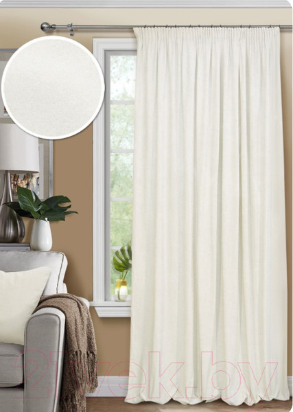 Изображение товара Штора Эскар Pudra 200x270 / 111933615 (слоновая кость)