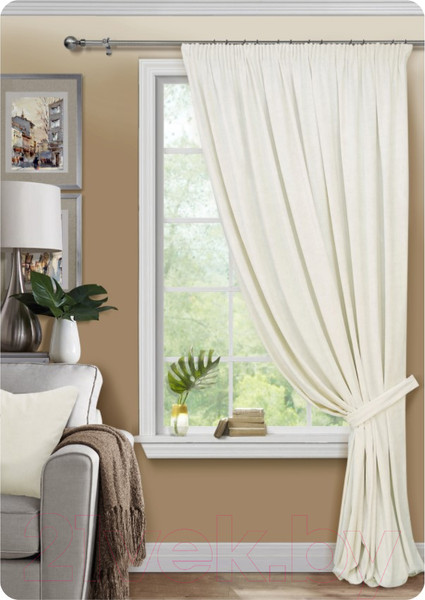 Изображение товара Штора Эскар Pudra 200x270 / 111933615 (слоновая кость)