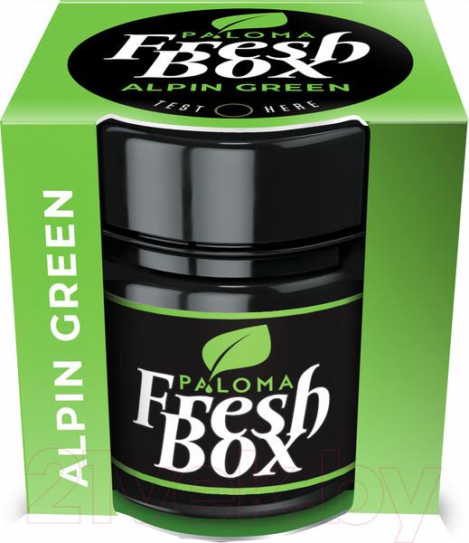 Изображение товара Ароматизатор автомобильный Paloma Fresh Box / 5997270720163 (Alpin Green)