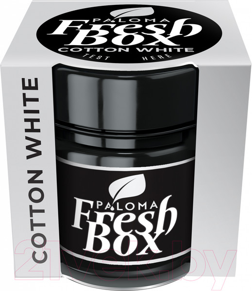 Изображение товара Ароматизатор автомобильный Paloma Fresh Box / 5997270720132 (Cotton White)