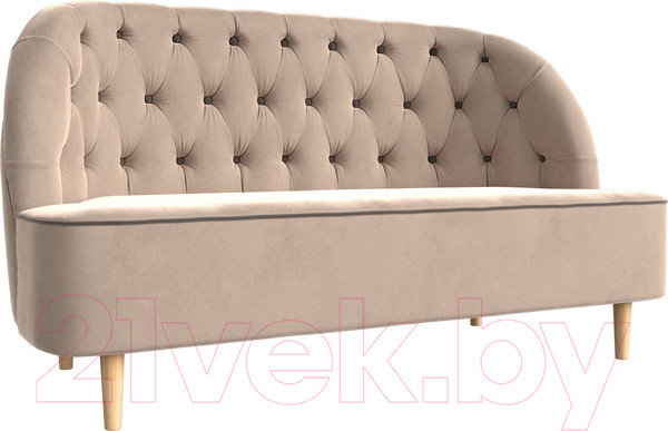 Изображение товара Диван Лига Диванов Амиса 303 / 109827 (велюр, бежевый)