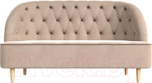 Изображение товара Диван Лига Диванов Амиса 303 / 109827 (велюр, бежевый)