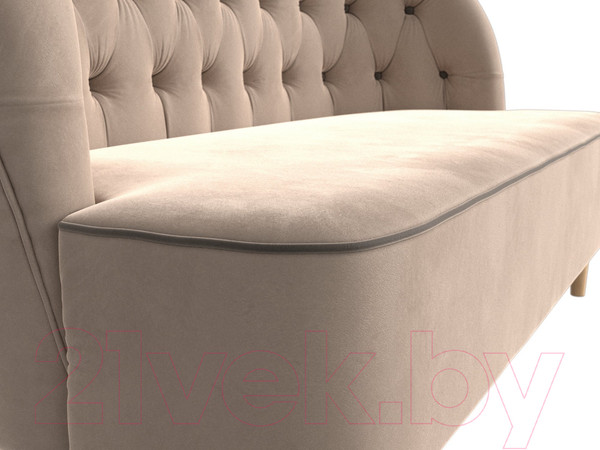Изображение товара Диван Лига Диванов Амиса 303 / 109827 (велюр, бежевый)
