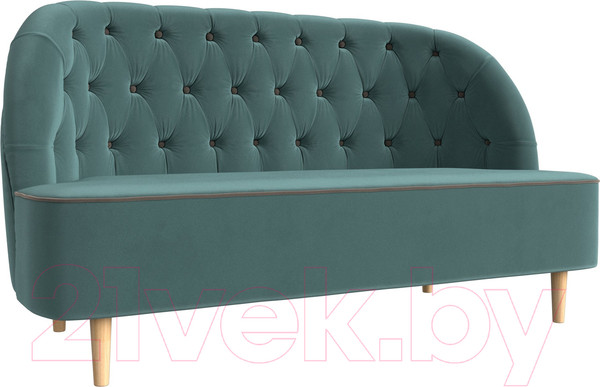 Изображение товара Диван Лига Диванов Амиса 303 / 109828 (велюр, бирюзовый)
