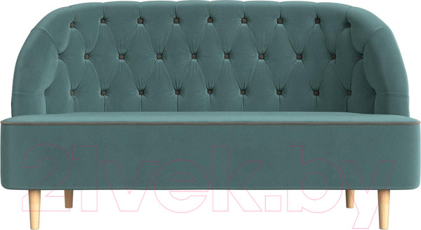 Изображение товара Диван Лига Диванов Амиса 303 / 109828 (велюр, бирюзовый)