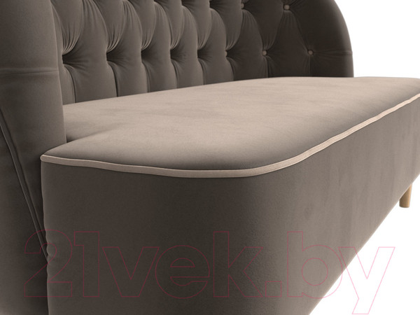 Изображение товара Диван Лига Диванов Амиса 303 / 109831 (велюр, коричневый)