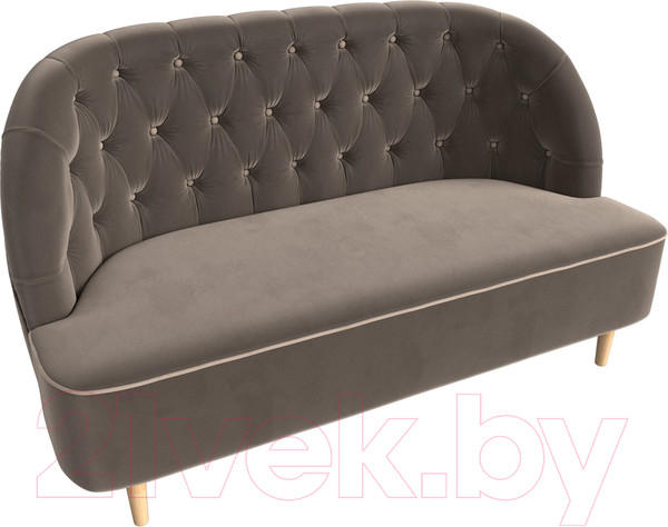 Изображение товара Диван Лига Диванов Амиса 303 / 109831 (велюр, коричневый)