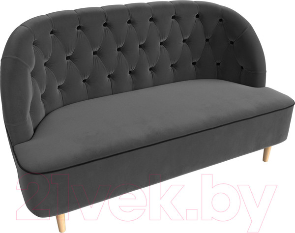 Изображение товара Диван Лига Диванов Амиса 303 / 109832 (велюр, серый)