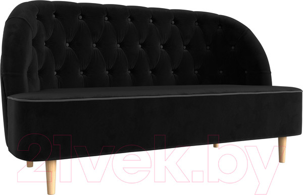 Изображение товара Диван Лига Диванов Амиса 303 / 109834 (велюр, черный)