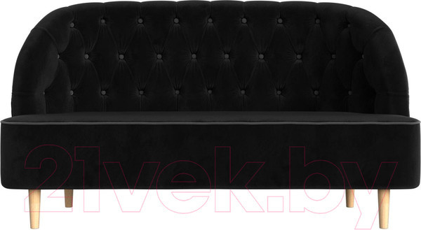Изображение товара Диван Лига Диванов Амиса 303 / 109834 (велюр, черный)