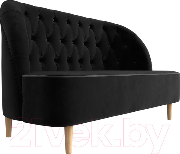 Изображение товара Диван Лига Диванов Амиса 303 / 109834 (велюр, черный)