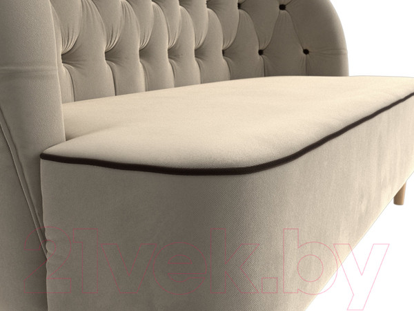 Изображение товара Диван Лига Диванов Амиса 303 / 109835 (микровельвет, бежевый)