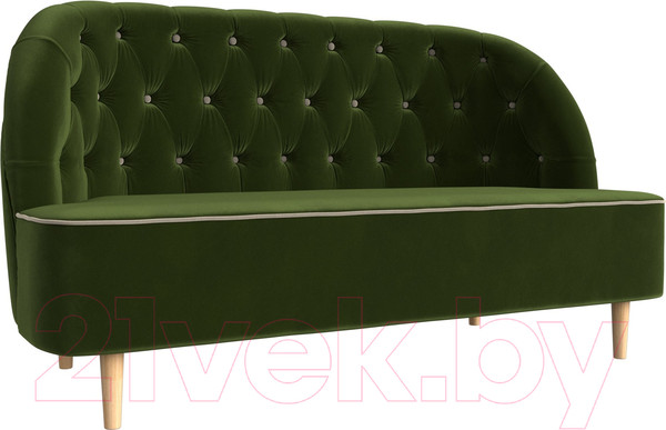 Изображение товара Диван Лига Диванов Амиса 303 / 109838 (микровельвет, зеленый)