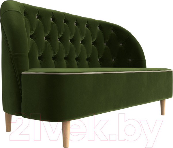Изображение товара Диван Лига Диванов Амиса 303 / 109838 (микровельвет, зеленый)