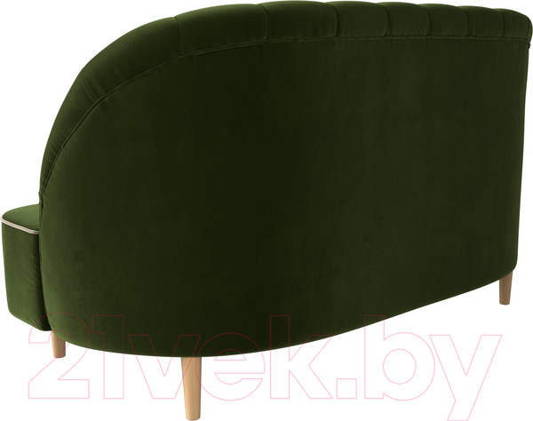 Изображение товара Диван Лига Диванов Амиса 303 / 109838 (микровельвет, зеленый)