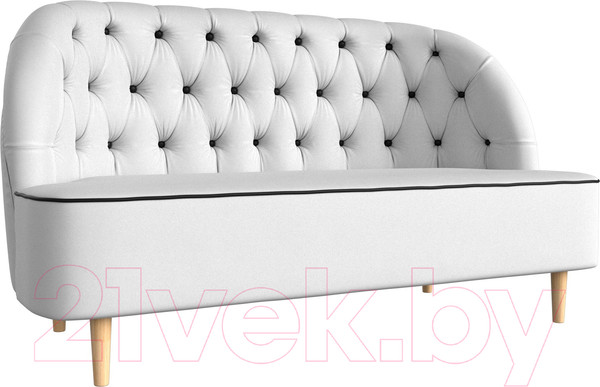 Изображение товара Диван Лига Диванов Амиса 303 / 109848 (экокожа, белый)