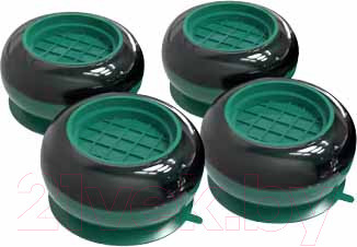 Изображение товара Комплект антивибрационных подставок Toco Для стиральных и посудомоечных машин, холодильников (4шт, зеленый)