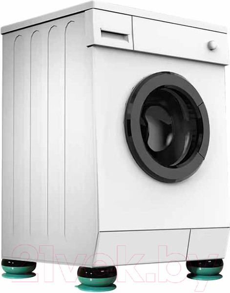 Изображение товара Комплект антивибрационных подставок Toco Для стиральных и посудомоечных машин, холодильников (4шт, зеленый)