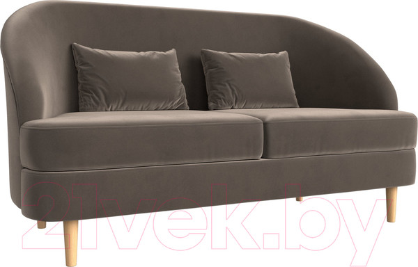 Изображение товара Диван Лига Диванов Атико 304 / 109887 (велюр, коричневый)