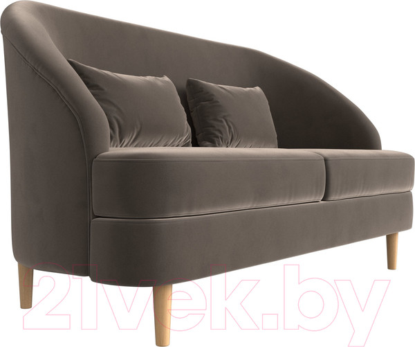 Изображение товара Диван Лига Диванов Атико 304 / 109887 (велюр, коричневый)