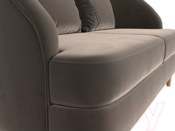 Изображение товара Диван Лига Диванов Атико 304 / 109887 (велюр, коричневый)