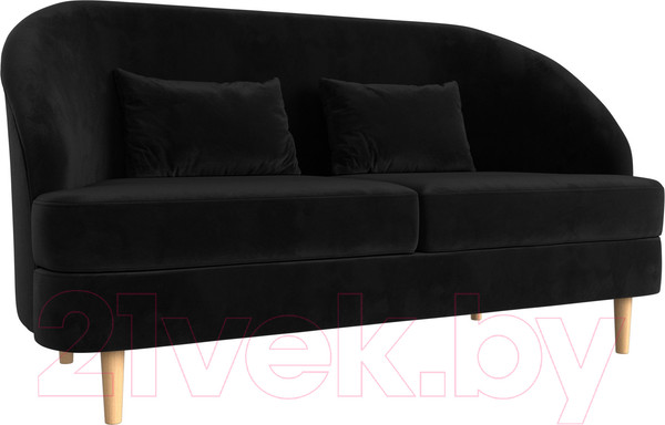 Изображение товара Диван Лига Диванов Атико 304 / 109893 (велюр, черный)
