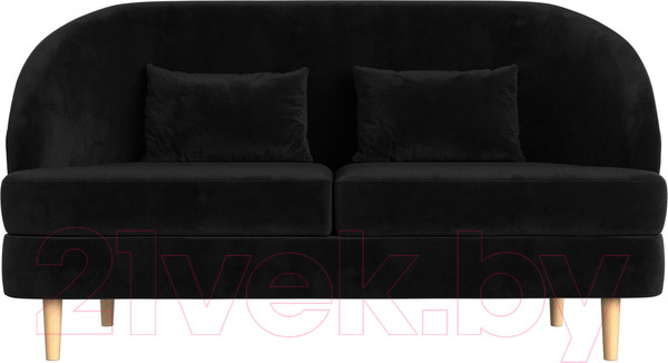 Изображение товара Диван Лига Диванов Атико 304 / 109893 (велюр, черный)