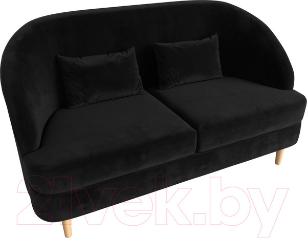 Изображение товара Диван Лига Диванов Атико 304 / 109893 (велюр, черный)