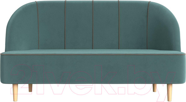 Изображение товара Диван Лига Диванов Фелини 305 / 109854 (велюр, бирюзовый)