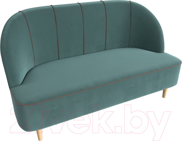 Изображение товара Диван Лига Диванов Фелини 305 / 109854 (велюр, бирюзовый)