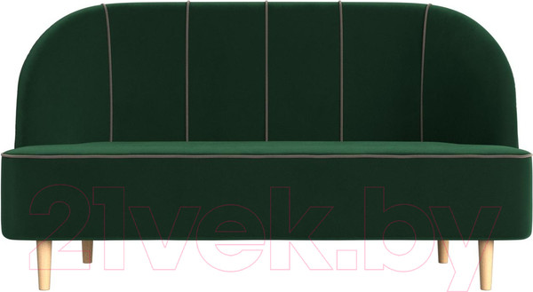 Изображение товара Диван Лига Диванов Фелини 305 / 109856 (велюр, зеленый)