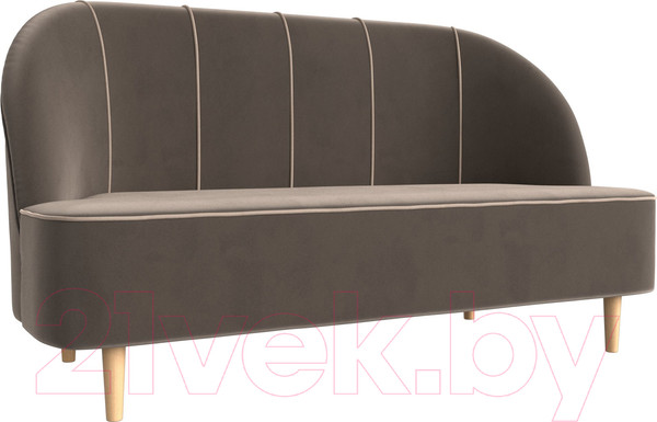 Изображение товара Диван Лига Диванов Фелини 305 / 109857 (велюр, коричневый)